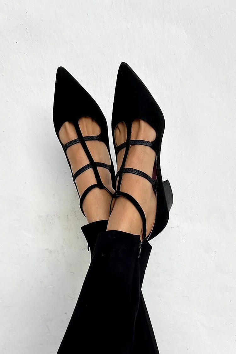 CAMILLA | Elegante Ballerinas med Spids