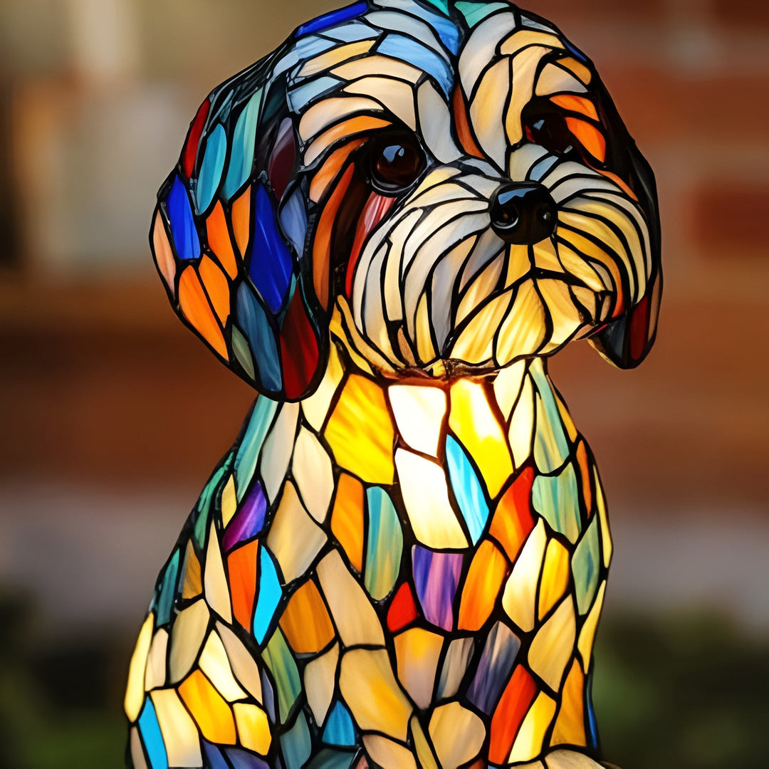 Balder® | Magisk hundelampe i farvet glas