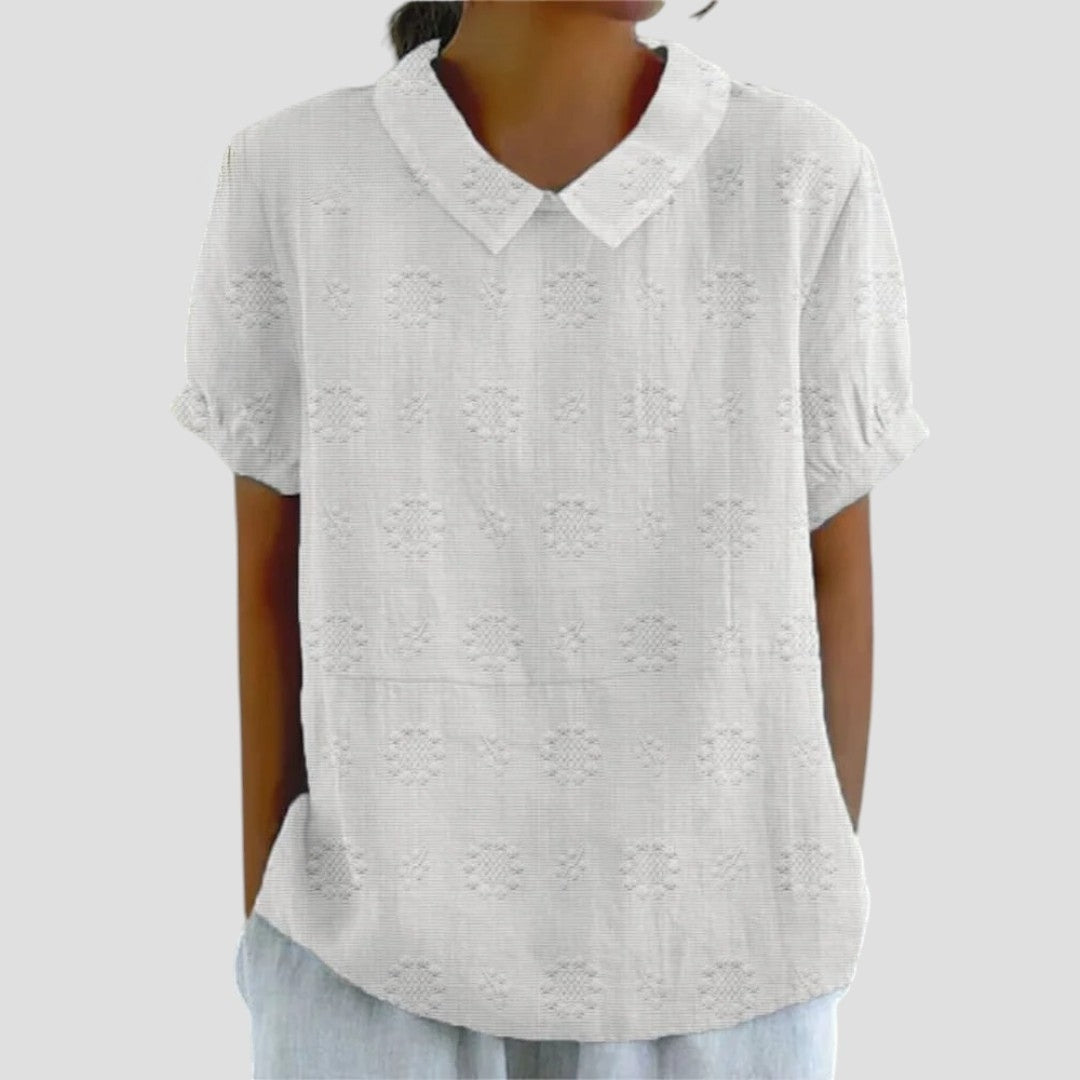 AGNETE® | BLUSE I LÆRRED