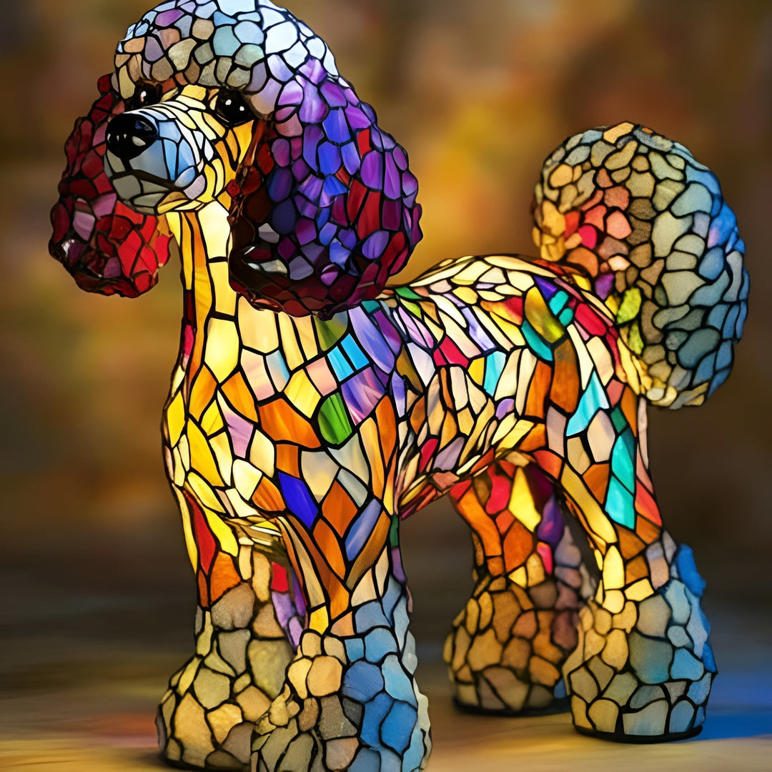 Coco® | Magisk lampe til hunde i farvet glas