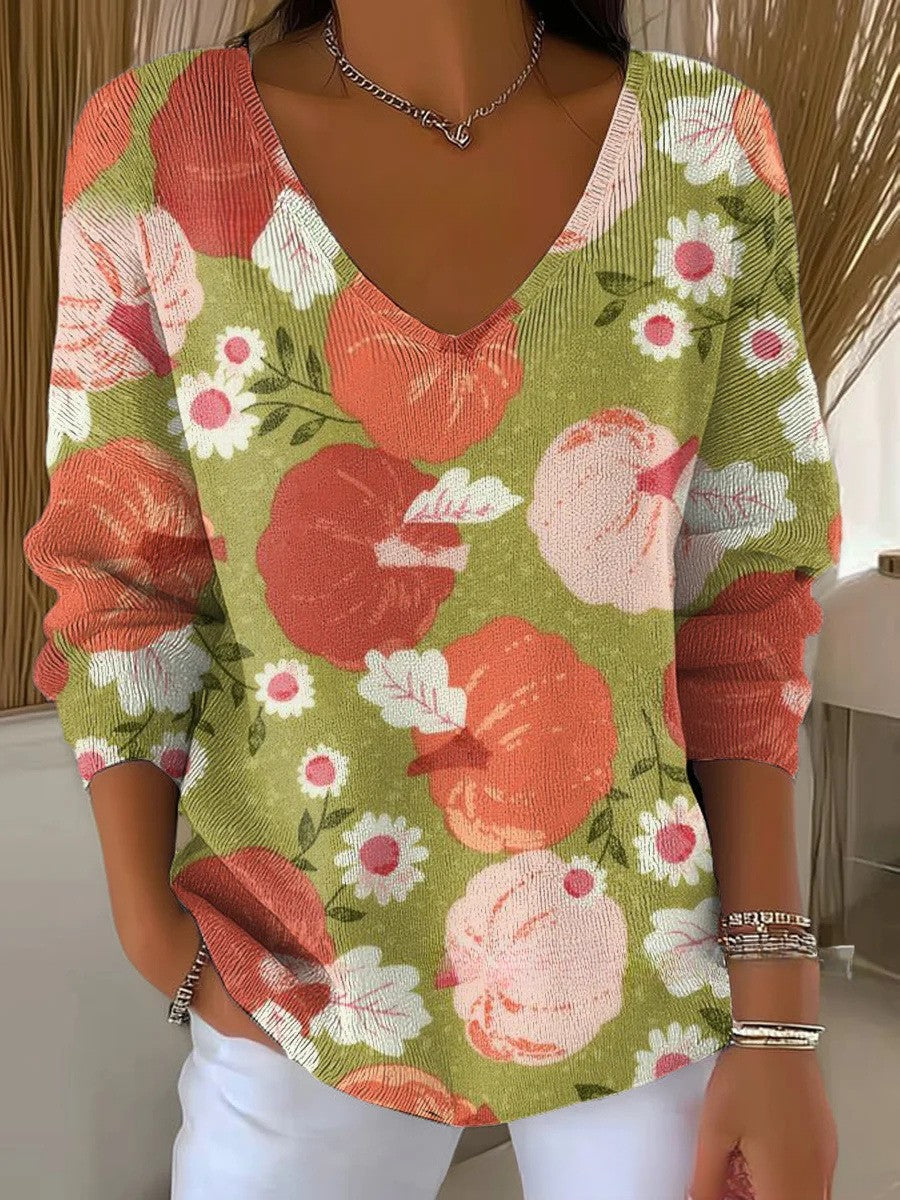 Anneliese® | Pullover med V-hals