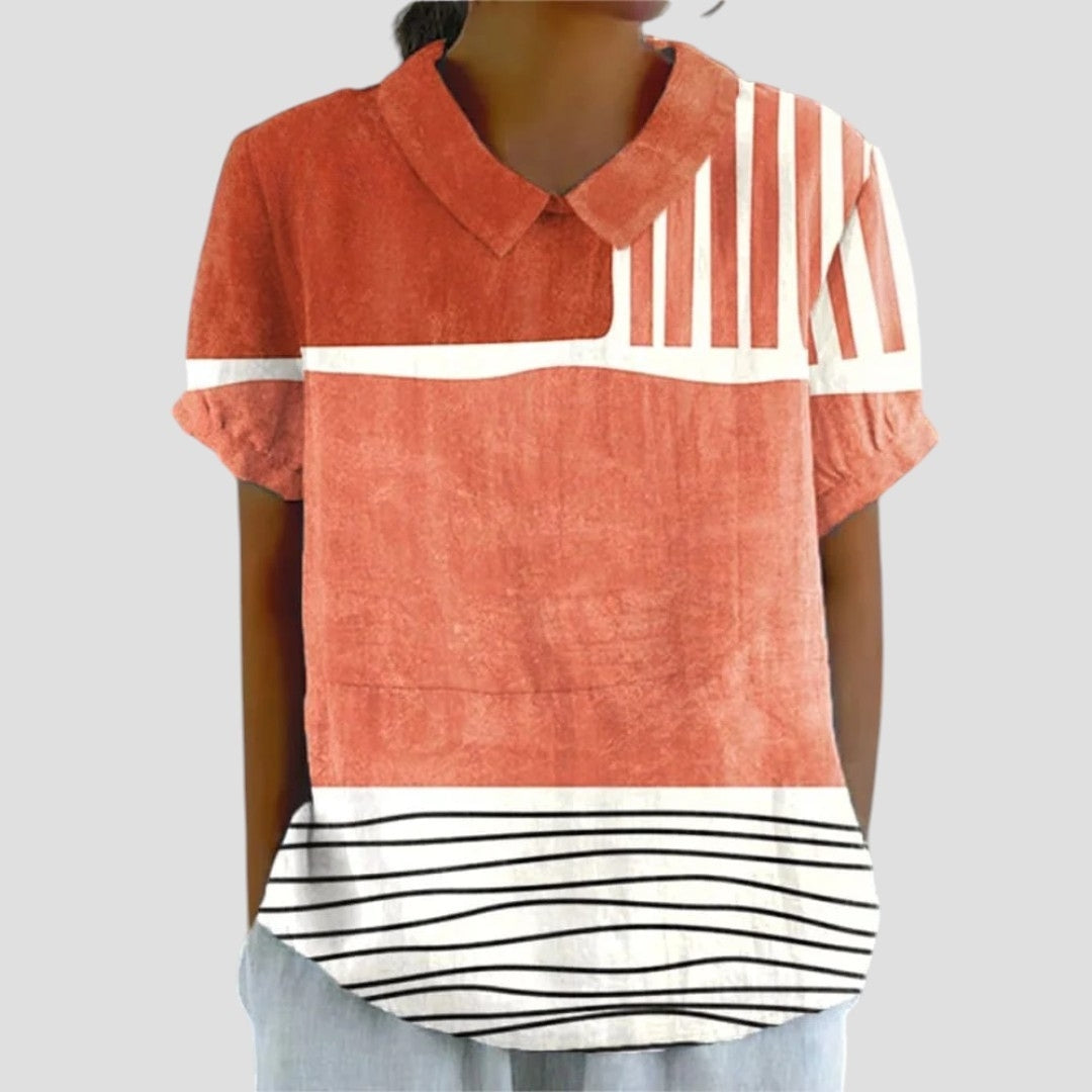 BIRGITTE® | BLUSE I LÆRRED