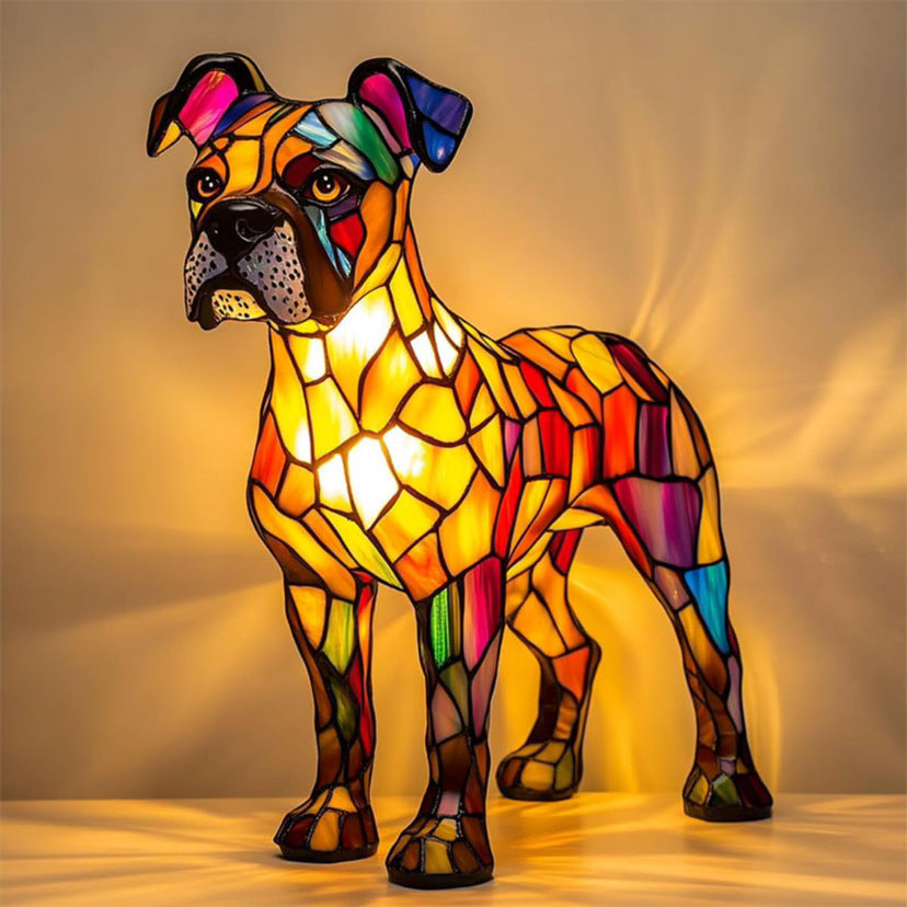 Zorro® | Magisk hundelampe i farvet glas