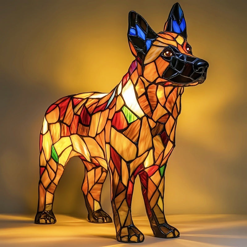 Rocky® | Magisk hundelampe i farvet glas