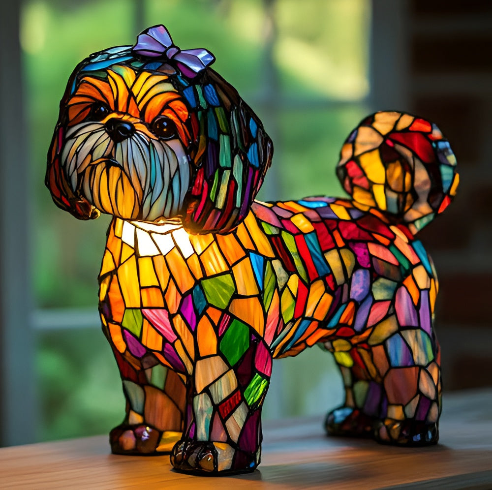 Fie® | Magisk lampe til hunde i farvet glas