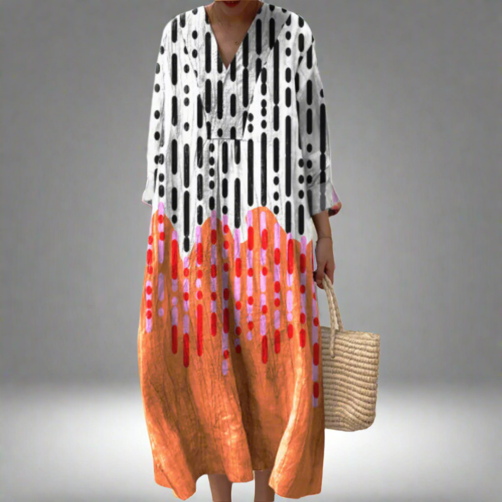 Tinna® | Chic Geometrisk Kjole