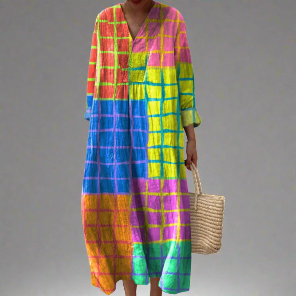 Veika® | Elegant Geometrisk Kjole