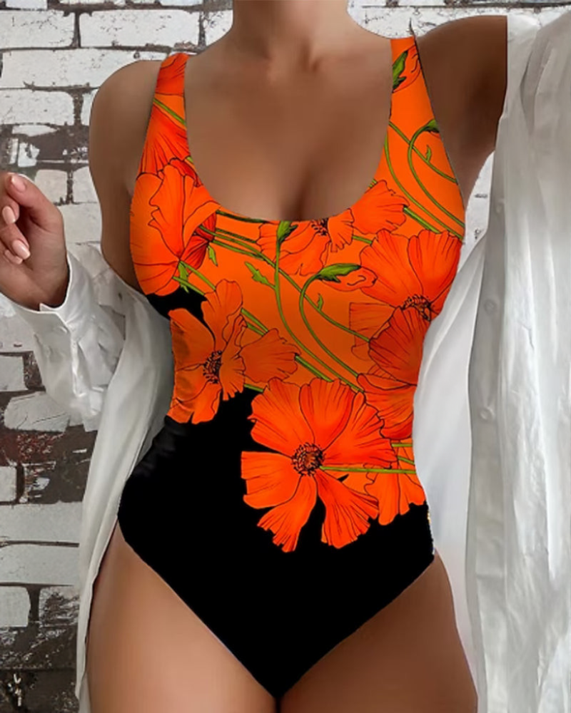 Kirsten® | Stilfuld badedragt i ét stykke med blomstermønster