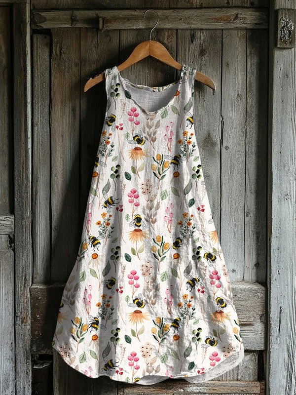 Frederikke® | Sød Bumblebee Print Tankkjole