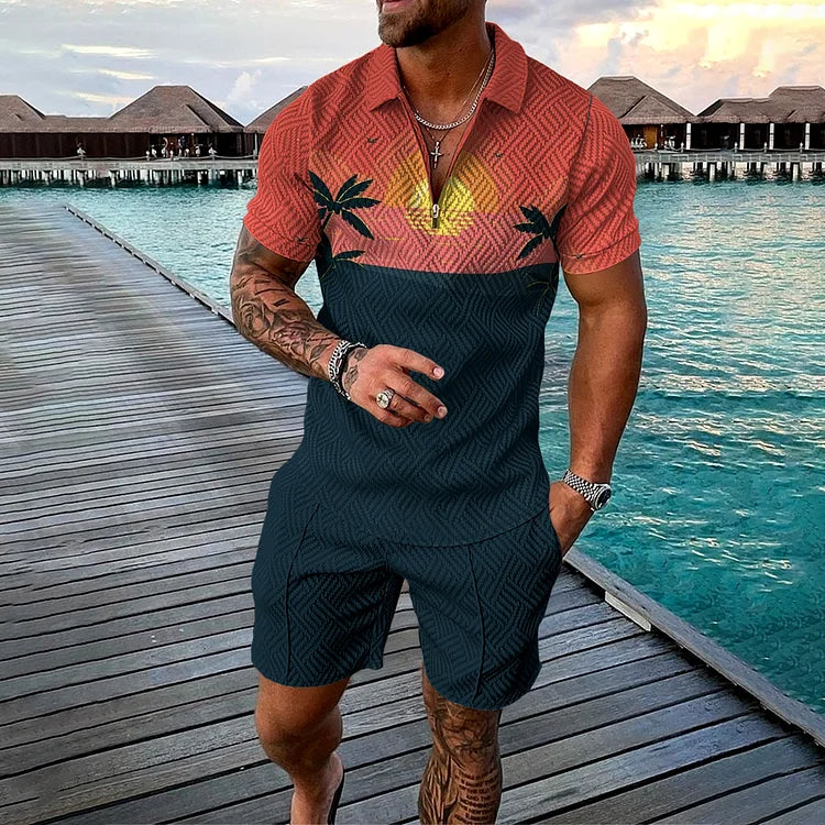 Harald® | Cabana Piké T-shirt & Shorts Sæt