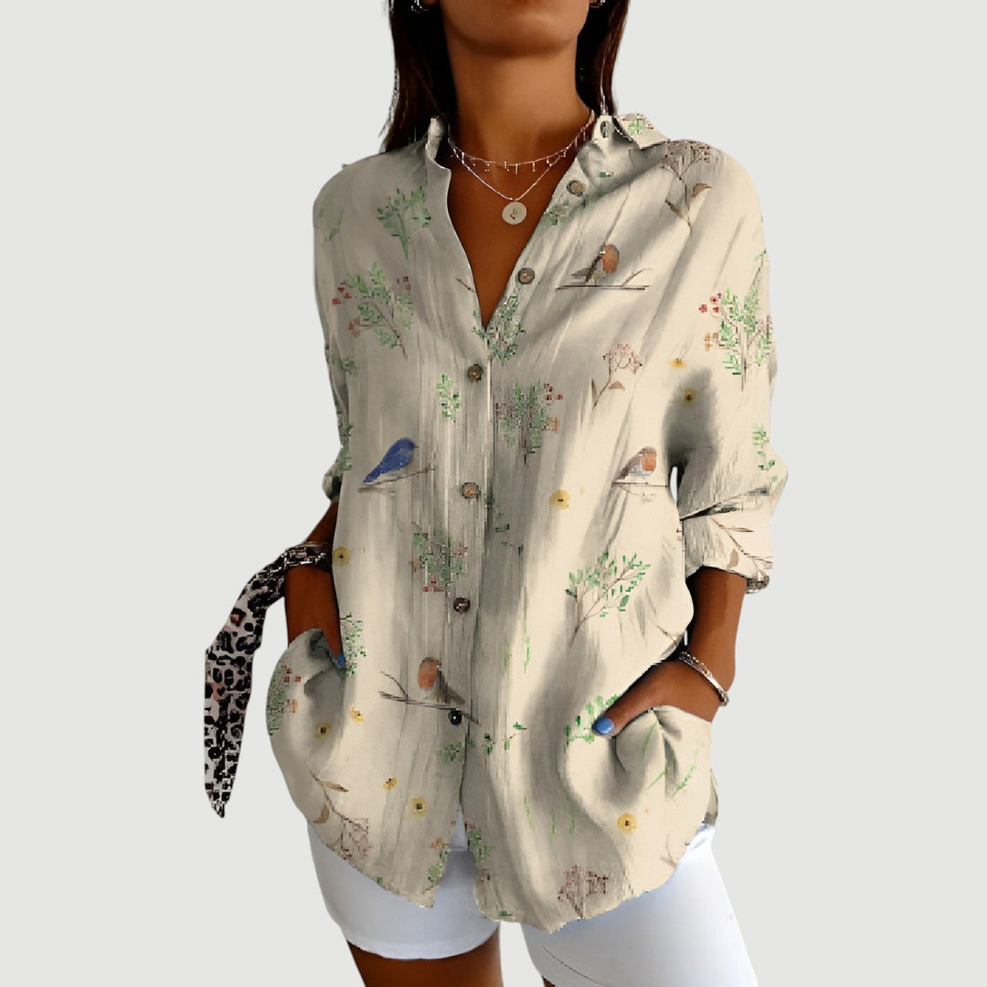 Muni® | Bluse med farverigt design