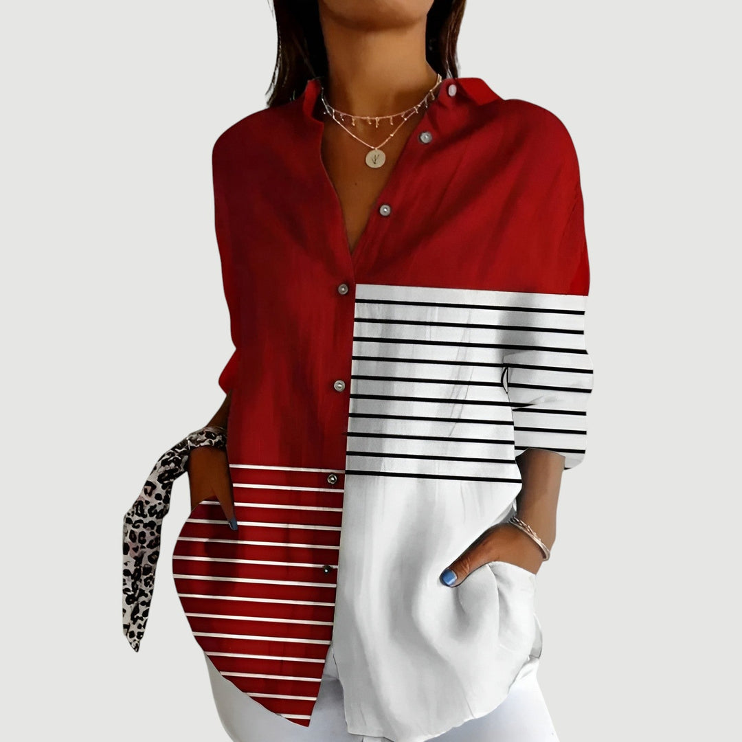 Ingeborg® | Bluse med farverigt design