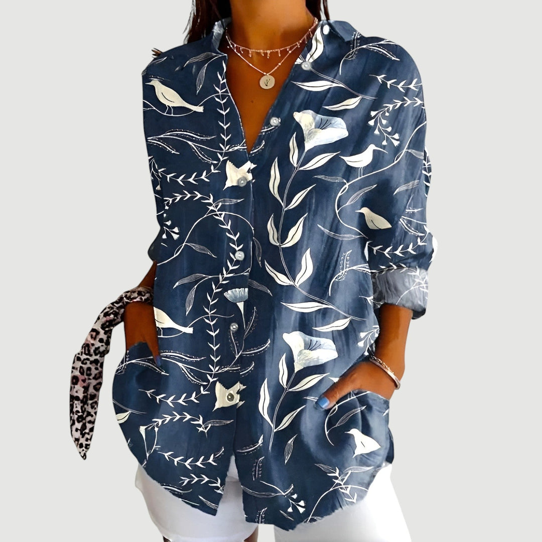 Elvira® | Bluse med farverigt design