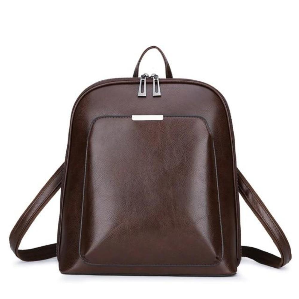 Stella | Klassisk dobbelt lynlås rygsæk med minimalistisk design