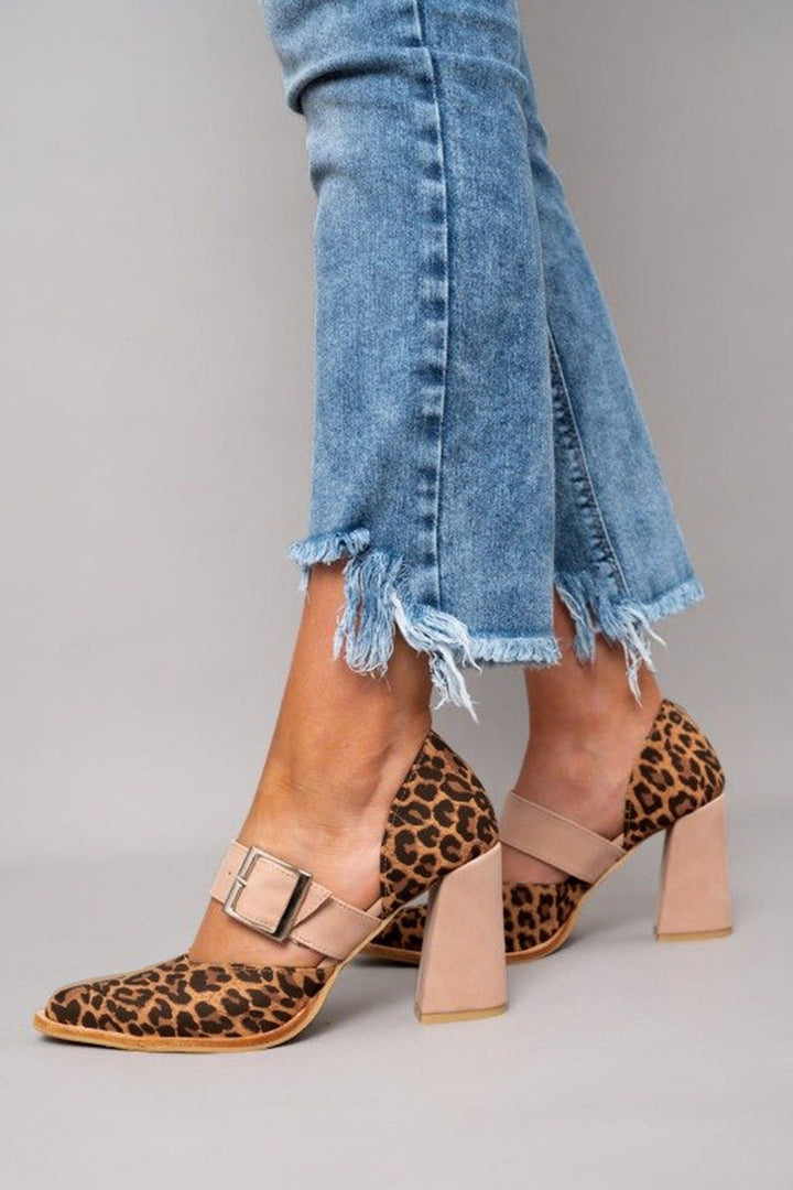 Bianca | Leopardlæder Sandaler