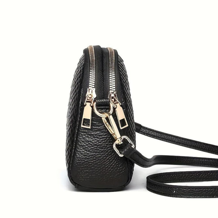 Isabella | Mini Skuldertaske i Krokodilleffekt