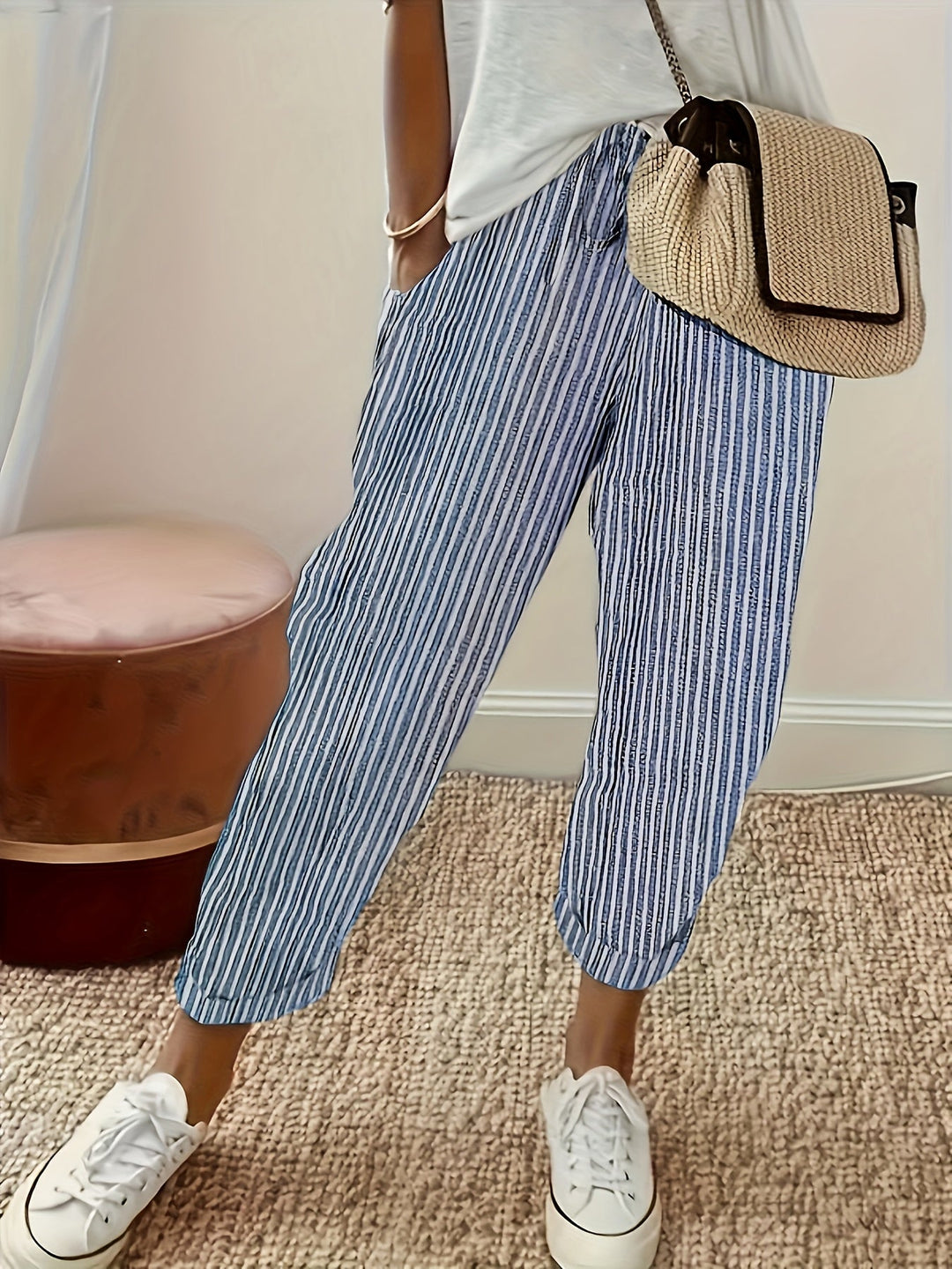 Lea® | Vida Bukser med Elegant Stribe