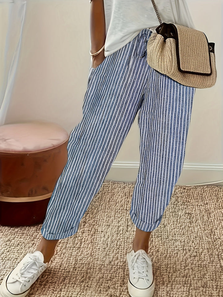 Lea® | Vida Bukser med Elegant Stribe
