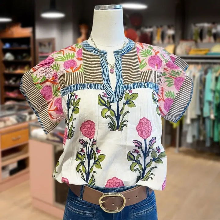 Maiken® | Broderet Boho Bluse