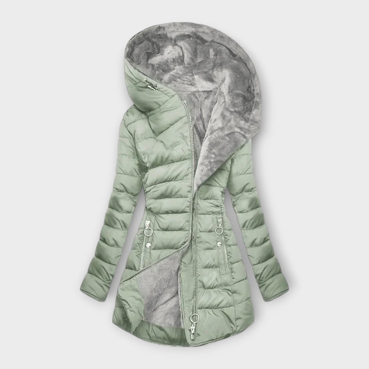 Anja® | VARM JAKKE MED ECOPELUCHE-FORENING