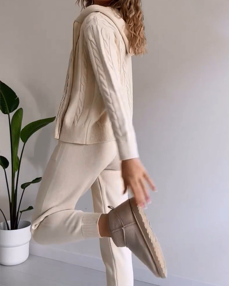 Ania® | Lækkert Twist-Jacquard-To-delt Sæt