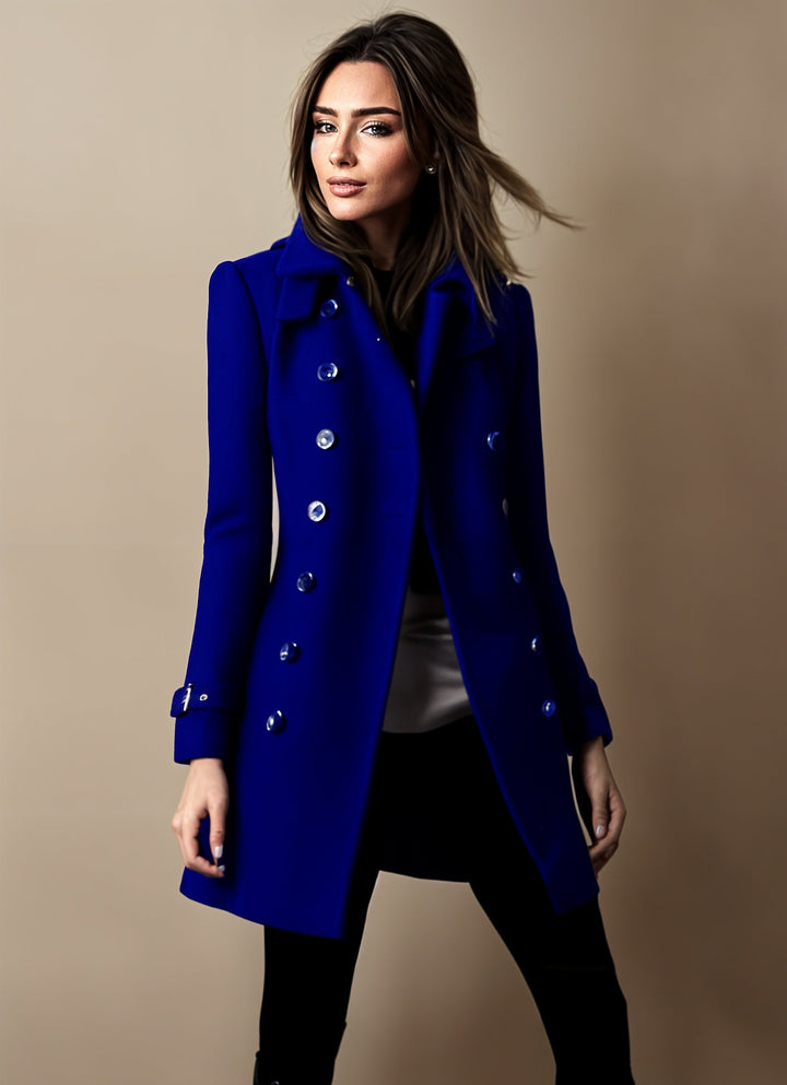 Ilaria® | Manteau trench dobbeltknap Linda