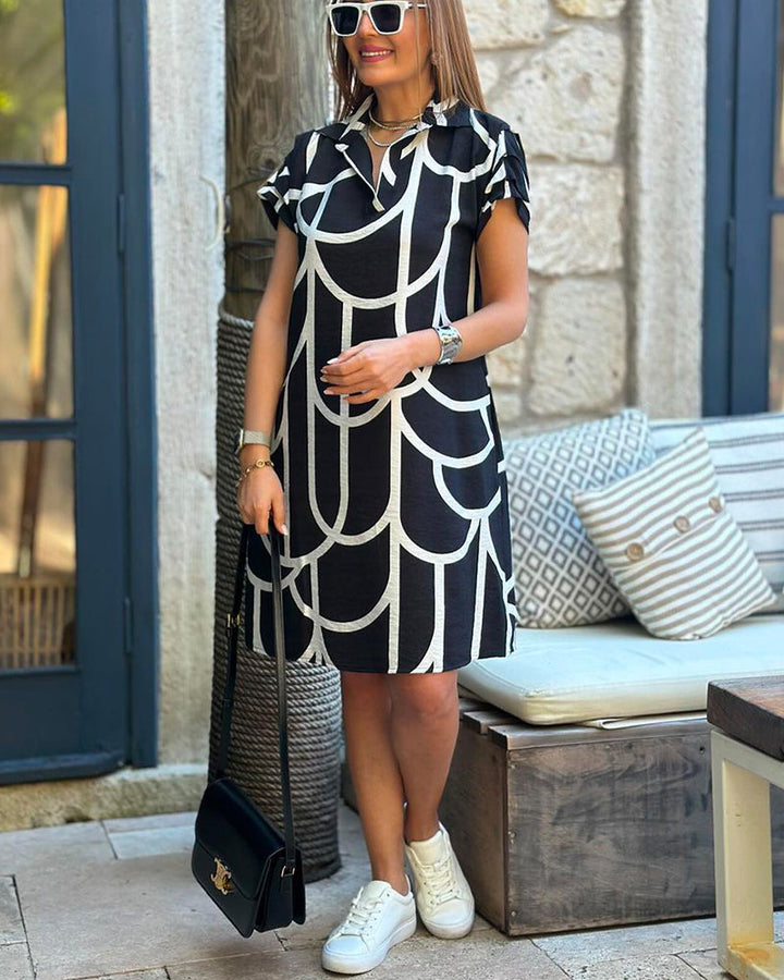 Svala® | Chic Geometrisk Blazerkjole