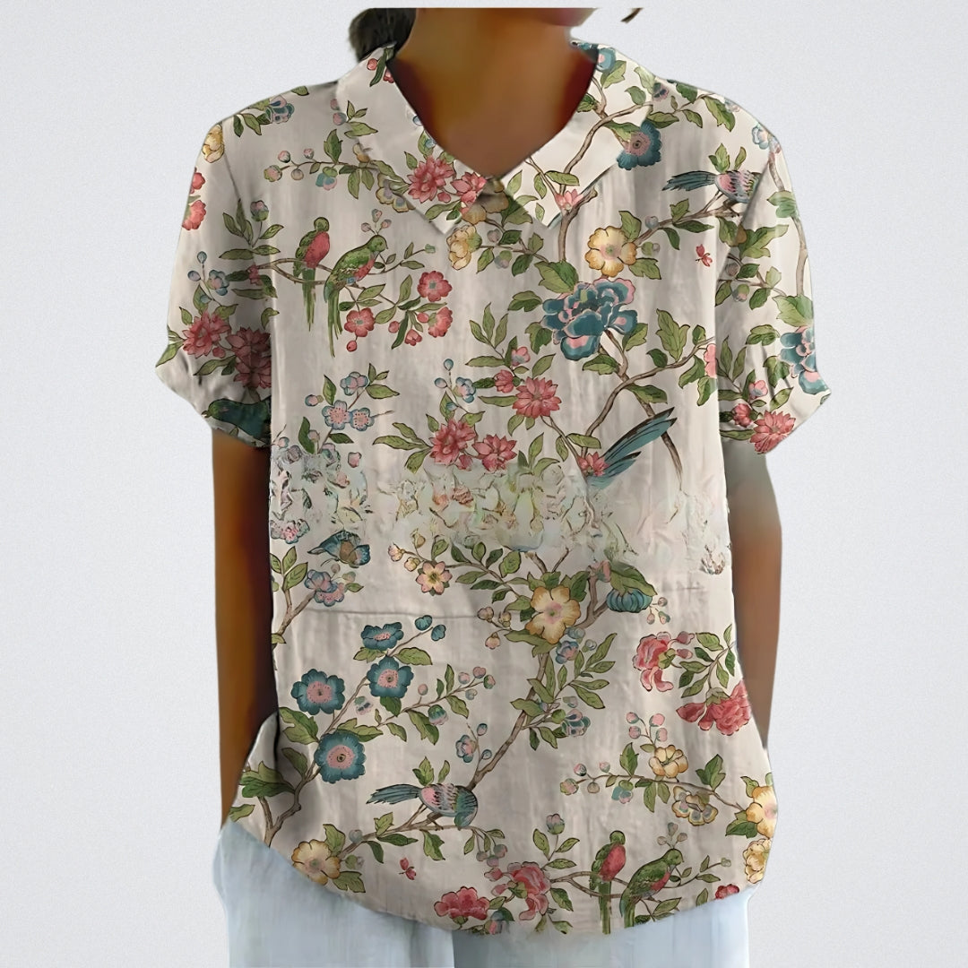 Lea® | Blomstret skjorte
