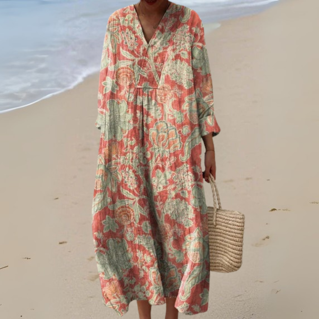 Rosa® | Vintage Blomstret Kjole