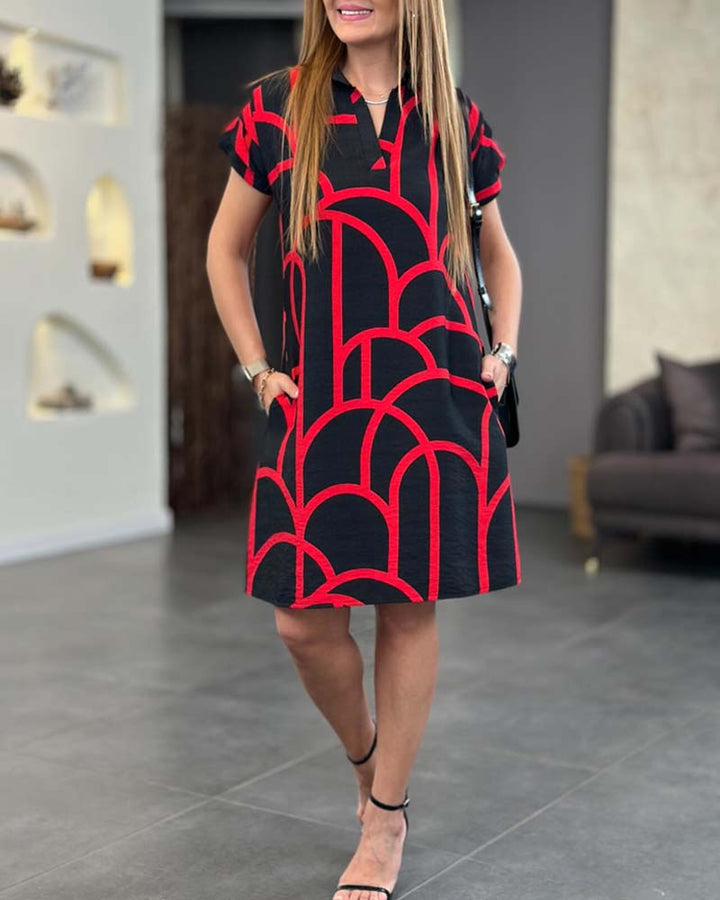 Svala® | Chic Geometrisk Blazerkjole