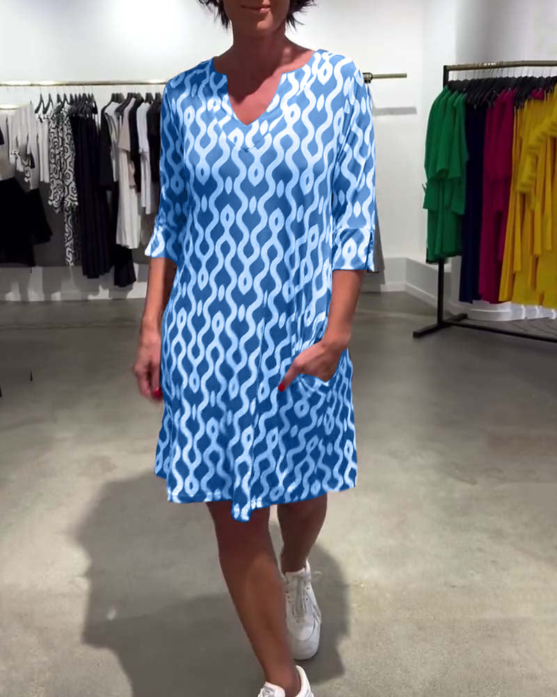 Solveig® | Trykt Kjole