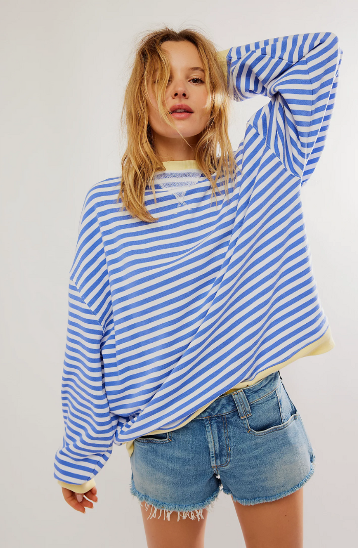 Brigitte® | Stribet Oversized Pullover