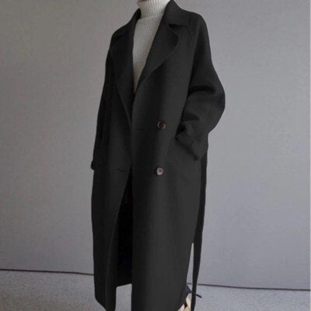 Clara Dame Uld-Trenchcoat