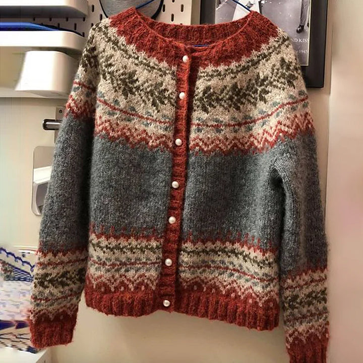 SYBILLE® | Jacquard-trøje med knapper