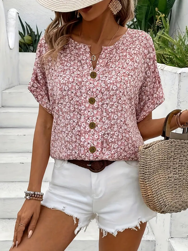 Alma® | Chic Blomstret Bluse