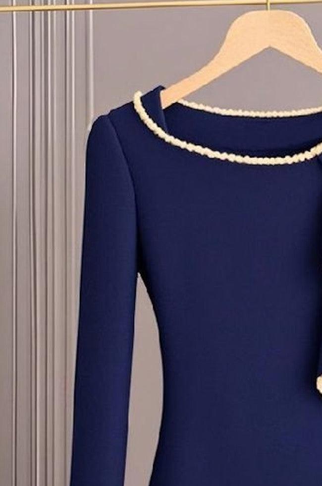 Thea® | Langærmet pullover i Frisk Blå
