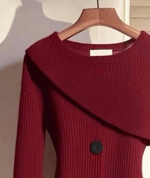 Traude® | Roteret sweater med lange ærmer og rund halsudskæring