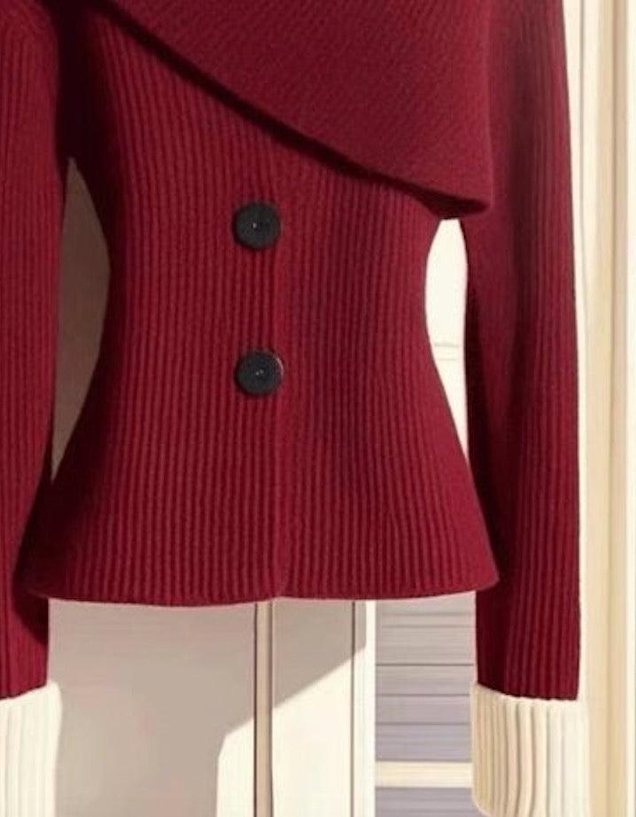 Traude® | Roteret sweater med lange ærmer og rund halsudskæring