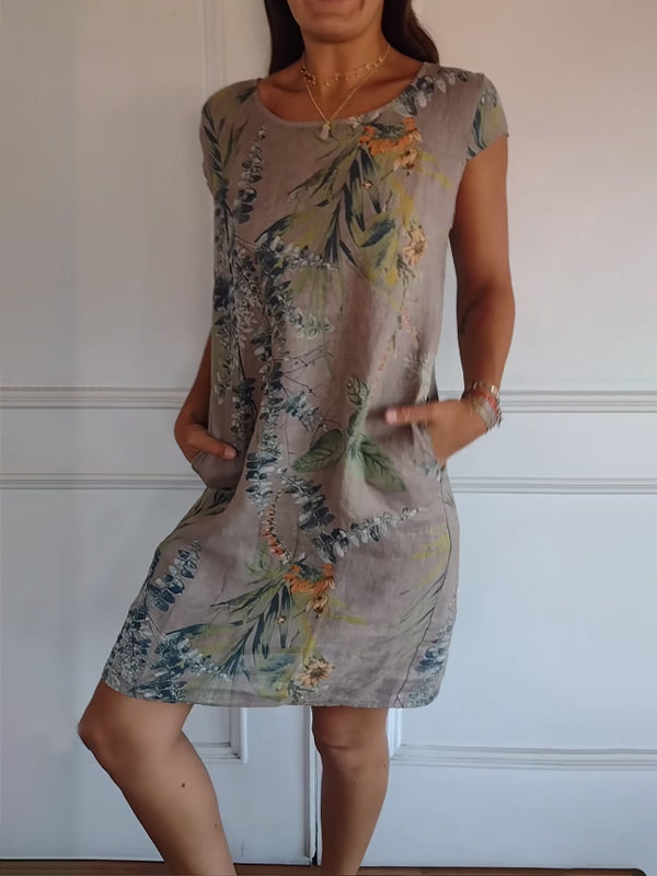 Silje® | Komfortabel Rund Hals Kjole