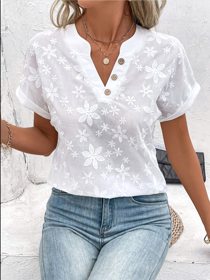 Elin® | Elegant Hvid Bluse