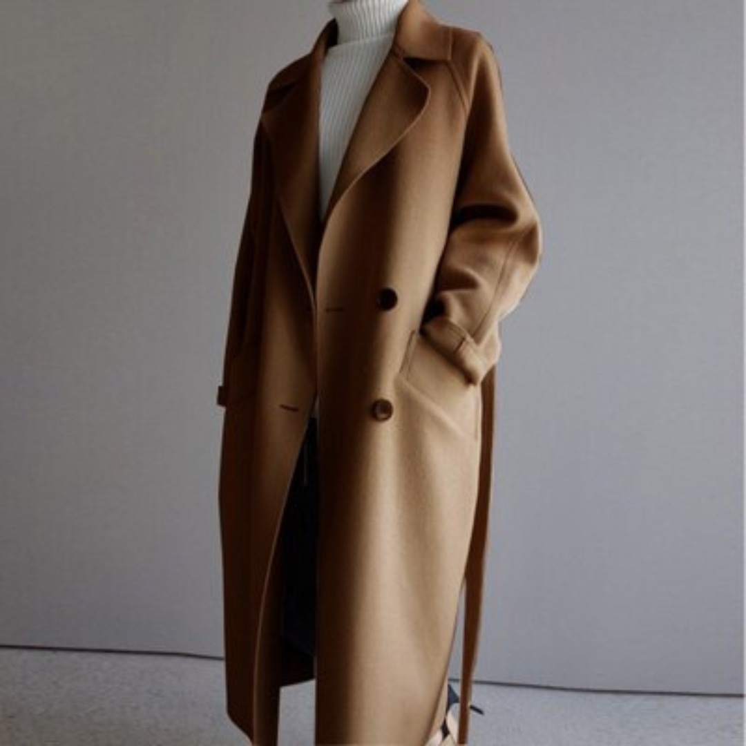 Clara Dame Uld-Trenchcoat