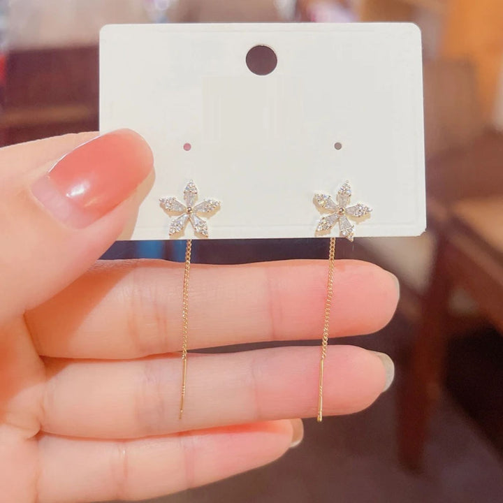 Aure® | BLOMSTER-DIAMANT-ØRERINGE (PAR)