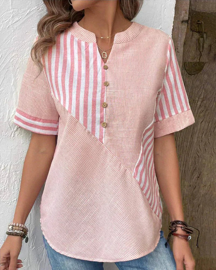 Miv® |  Blød Stribet Bluse