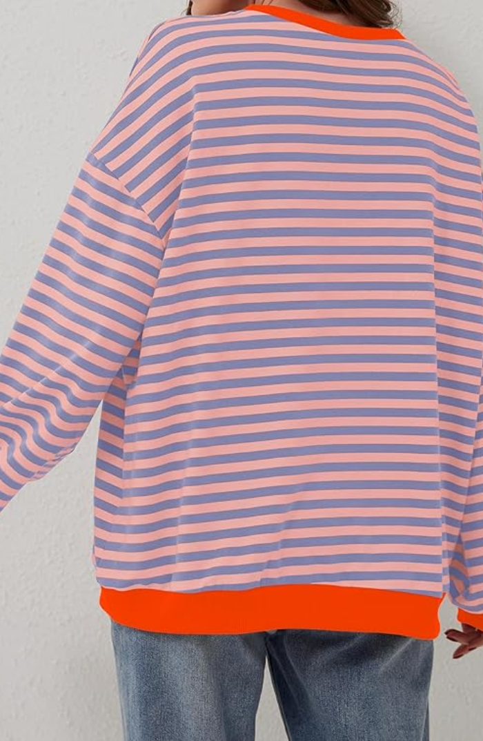 Brigitte® | Stribet Oversized Pullover