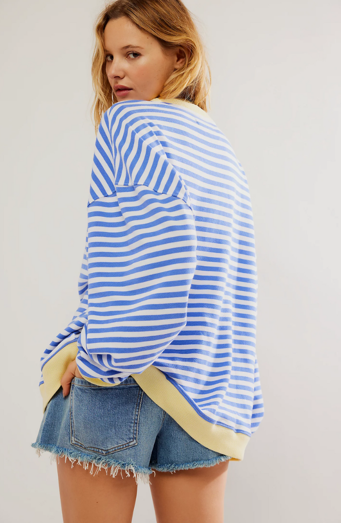 Brigitte® | Stribet Oversized Pullover