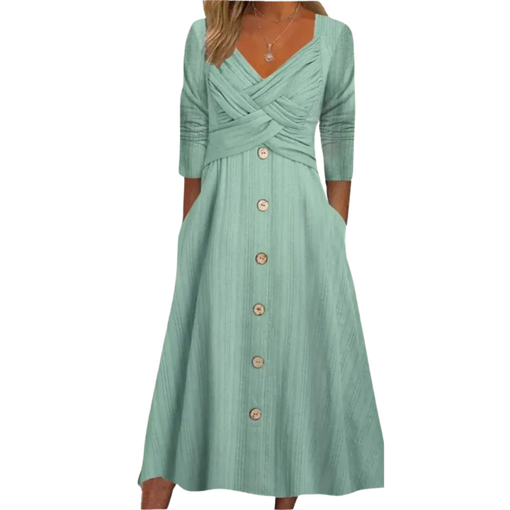 Rani® | Elegant Mave Dækning Kjole