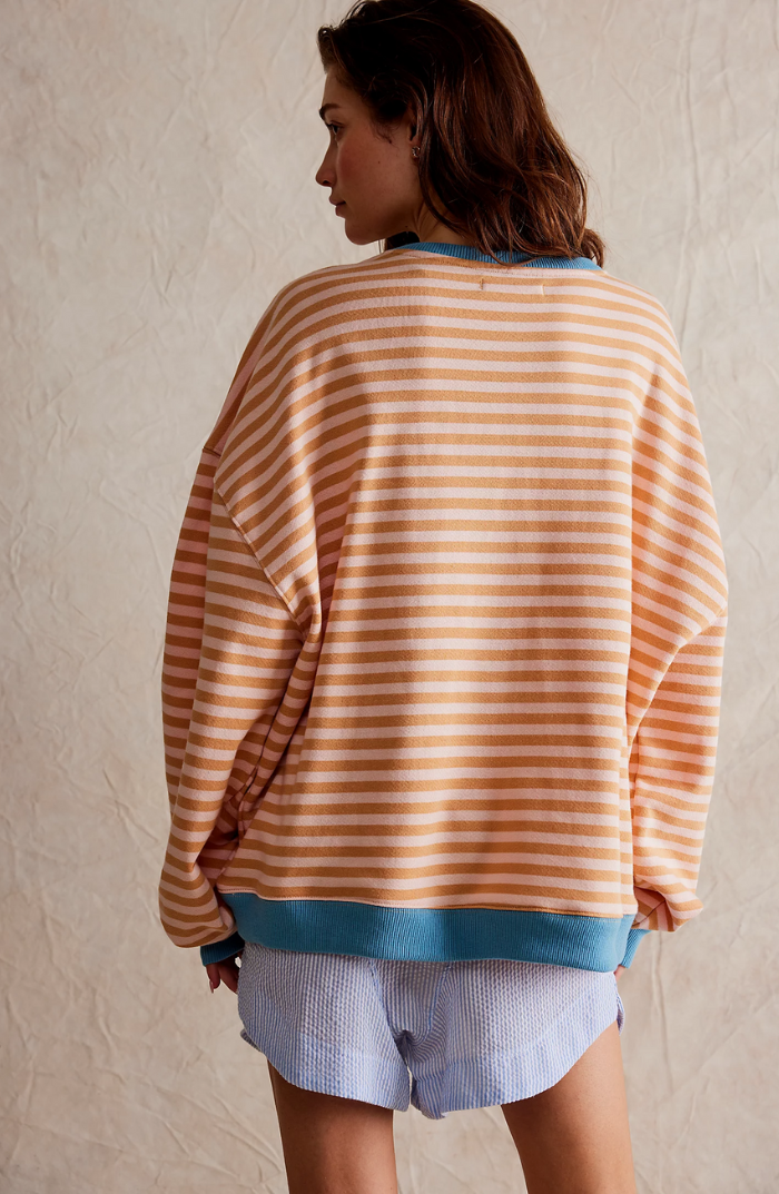 Brigitte® | Stribet Oversized Pullover