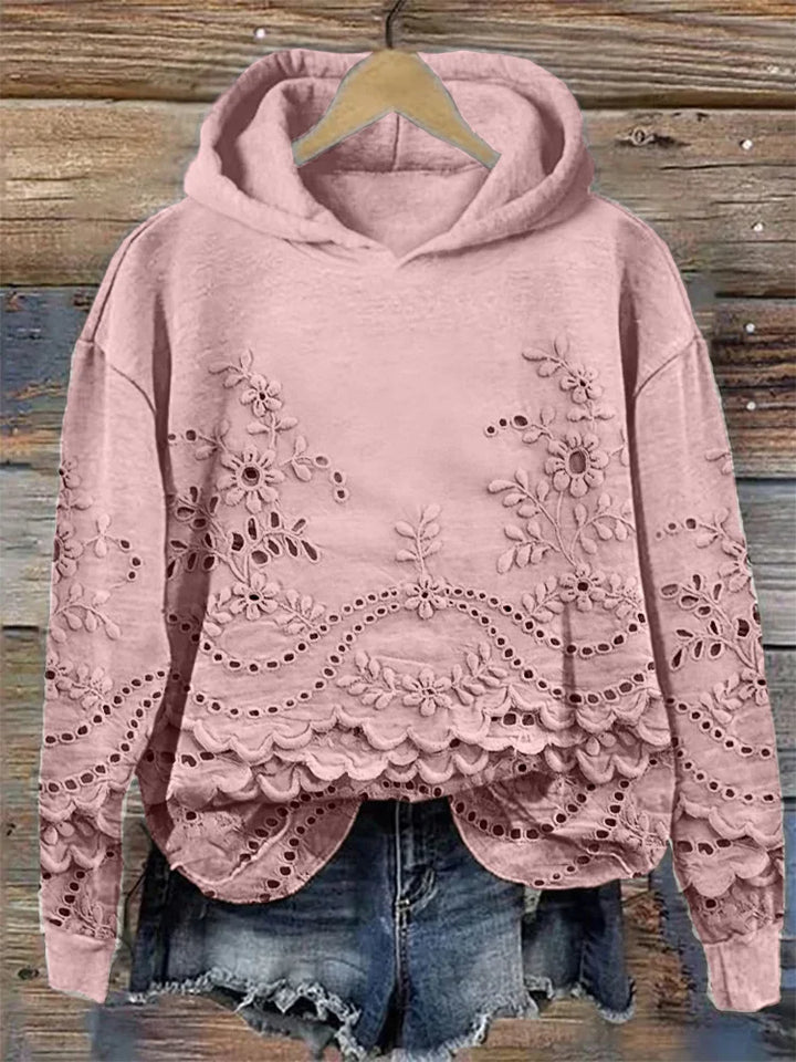 MARLA® | Sweatshirt med blomsterprint