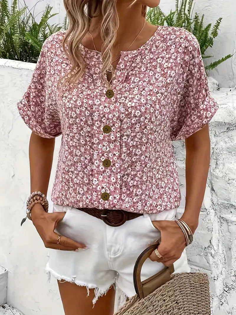 Alma® | Chic Blomstret Bluse