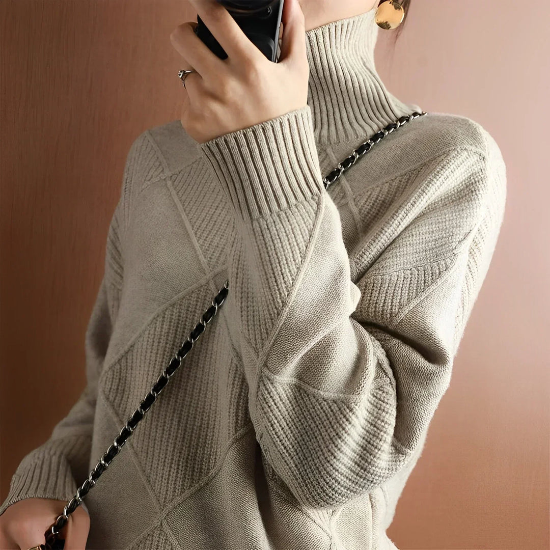 Friederike® | Grovstrik Rullekravepullover